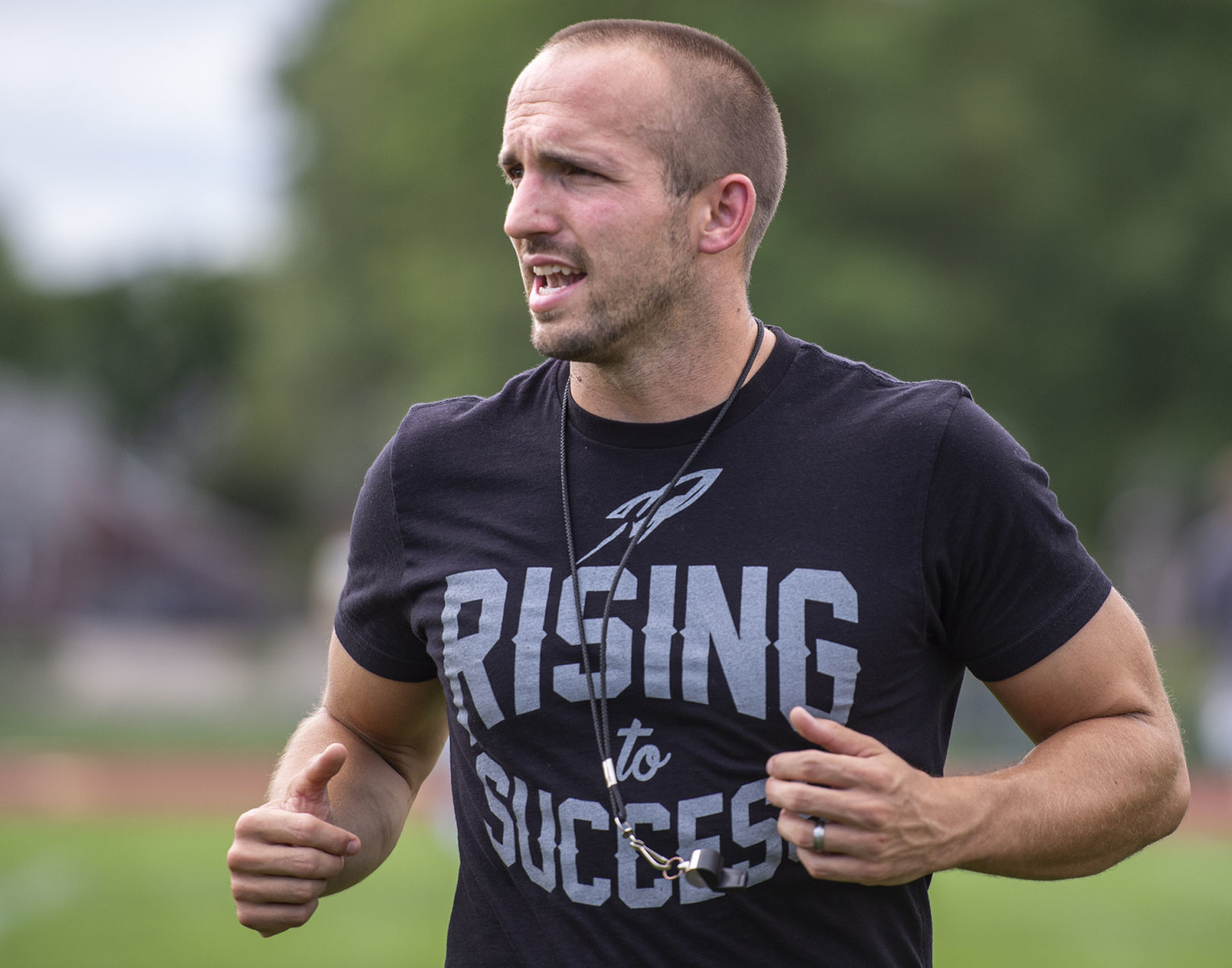 Northeast football practice, 8.12
